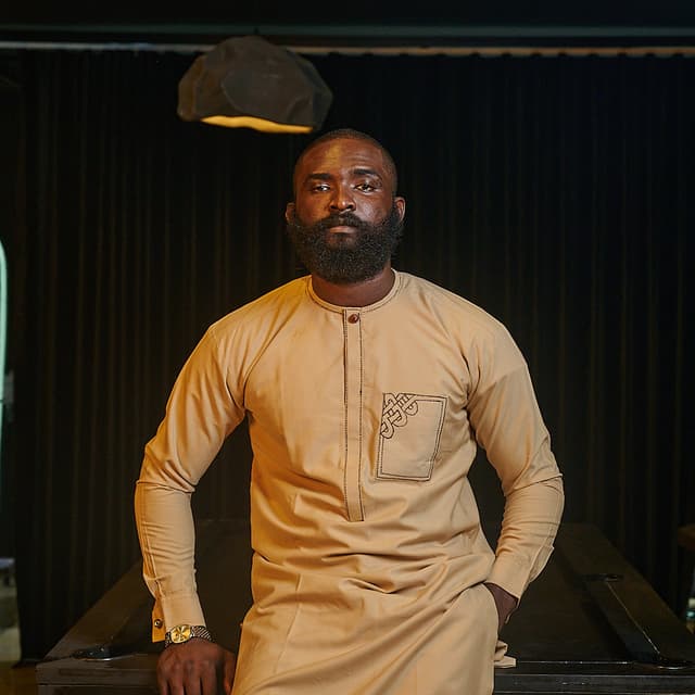 Modern African man in elegant setting