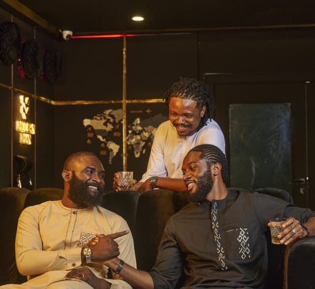 Professional African men in formal attire